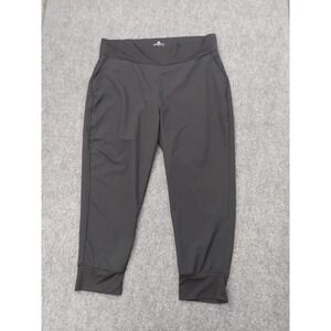 Adidas x Parley Ocean Jogger Track Pants Womens 1X Black Pull On Zip Pockets
